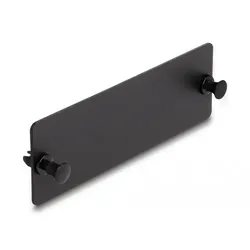 Delock Glasfaser-Blindblech - Schwarz