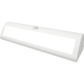 NORTHPOINT LED Batterie Wandleuchte indierekte Beleuchtung batteriebetrieben für Innen und Außen mit Bewegungsmelder weiß Dreieck