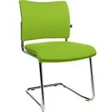 Freischwinger SEAT POINT, Polster, ohne Armlehnen, stapelbar, im 2er-Set, grün