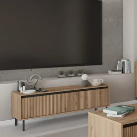masseno OSTIA Lowboard 140,2x40x50 cm Gold/MDF
