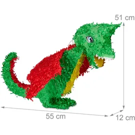 Relaxdays Pinata Drache,