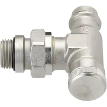 Danfoss Rücklaufverschraubung RLV 15 R 1/2 Zoll Pressfit Eck vernickelt