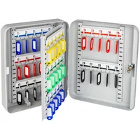 HMF 13040-07 Schlüsselkasten abschließbar, 40 Haken, 30 x 24