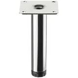 SOTech Möbelfuß LIMA D25 x 120 Chrom poliert Vitrinenfuß Sockelfuß Schrankfuß
