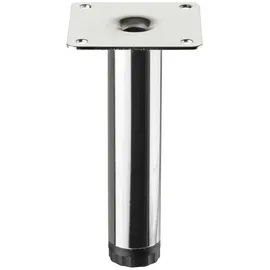 SOTech Möbelfuß LIMA D25 x 120 Chrom poliert Vitrinenfuß Sockelfuß Schrankfuß