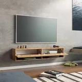 [en.casa] Fernsehtisch Laitila 140x31,5x29,5cm Eiche rustikal