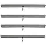 MCW Seitenwand Für Pergola L46 4er Anthrazit 3x3m