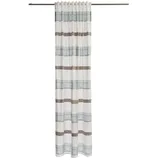 Homing halbtransparenter Vorhang quergestreift Petrol (1Stück) 245 x 140 cm (HxB)