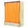 Papstar Leuchterkerzen 25 cm orange 50 St.