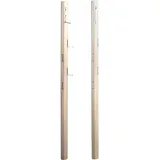 M2 Kollektion 701742 Garderobe / Wandgarderobe mit Klapphaken Palo, MDF Dekor Sonoma Eiche, hellbraun, 185x8x4cm