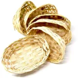 Lashuma Aufbewahrungskorb Set 6 Stück 18 x 13 x 6 cm beige