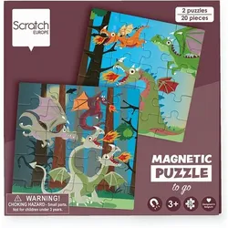 Scratch - Reise-Magnetpuzzle Drachen 20 Teile