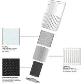 Bosch Air 2000 Ersatzfilter 3-in-1 HEPA mit Aktivkohlefilter