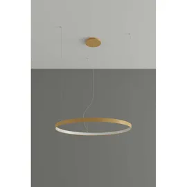 Sollux Lighting Pendelleuchte Wohnzimmerlampe Hängelampe Deckenleuchte Gold LED 30W 4000K D 55 cm