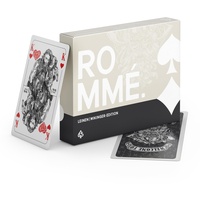 TS Spielkarten | Wikinger Romme LEINEN Kartenset - Canasta, Bridge, Kartenspiel mit französischem Bild- handgezeichnet für Skat Poker Mau-Mau, Original Rommé Karten