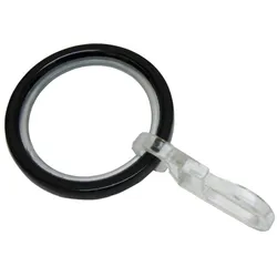 Gardinia Chicago 10x Gardinen-Ring, Gleitring, Haken für Ø 20 mm Gardinenstange, verschiedene Farben