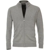 CASA MODA Strickjacke Basic in Silber | Gr.: L