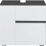 Home Affaire Waschbeckenunterschrank »Wisla« Siphonausschnitt, Push-to-open-Funktion, Breite 60cm, Höhe 55 cm grau