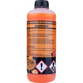 rosfix PaintPatron 3in1 1L Wartungs- und Reinigungsflüssigkeit für Farbspritzgeräte + 2er-Set weißer Fingerfilter 60 Mesh für Farbspritzgeräte