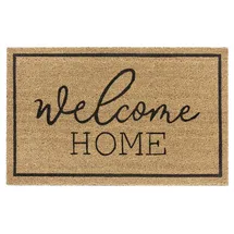 HANSE HOME Welcome Home, Scraper-Fußmatte Drinnen/Draußen Rechteckig Schwarz, Braun