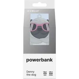 CELLY Powerbank, 2.600 mAh, 5W Hund - Grau