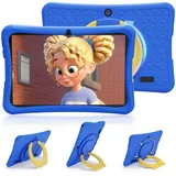 DigiLand 10,1-Zoll-Kinder-Tablet, Android 15 mit Schutzhülle, 6GB RAM+32GB ROM, 1280 * 800 IPS-Bildschirm, 2MP+5MP Dual-Kamera, 6000mAh, Lern-Tablet mit Elterlicher Kontrolle & iWawa (Blau)