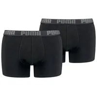 Puma Basic Boxershorts black/black M 2er Pack