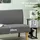 Homcom Sofa, Couch mit Cord-Optik, Holzbeine, Gepolsterter Polstersofa, Doppelsofa für Schlafzimmer, Wohnzimmer, 110 x 62 x 85 cm, Grau