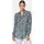 Madeleine Hemdbluse mit Unikat-Print Blau 48