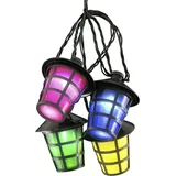 Konstsmide LED-Lichterkette Outdoor 20 Lampions Bunt