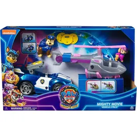 Spin Master Paw Patrol The Movie 2er Set Fahrzeuge Filmhund Figuren, Skye Chase 2er Pack Funkauto Hubschrauber