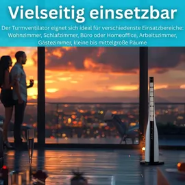Echos Eco-121 90 cm Turmventilator Weiß