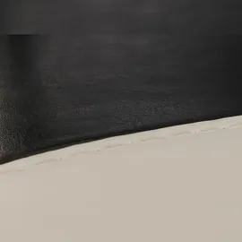 Mendler 2er-Set Esszimmerstuhl Stuhl Küchenstuhl Littau Kunstleder, schwarz-weiß, dunkle Beine