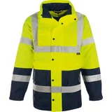 Vizwell Premium Warnschutzparka 2in1 orange-Marine oder gelb-Marine Gr.S - 5XL (XXL, gelb-Marine) - XXL