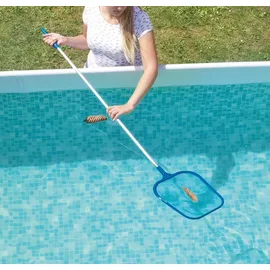 Happy People Poolpflegeset 5-teilig mit Kescher & Bodensauger