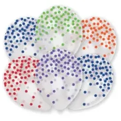 Luftballon Konfetti-Fashion sort. 9901848 6ST 27,5cm