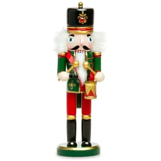 SIKORA Weihnachtsfigur NK-G Deko Nussknacker Figur aus Holz verschiedene Motive H:26cm grün|rot