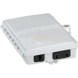 EFB-Elektronik FTTH-BOX-OUT-4 FTTH Anschlussbox für 4Fasern, 2Kupplungen und Faserüberlängenaufnahme FTTHBOXOUT4