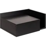 MID.YOU Nachtschrank Actona Ashlan, Schwarz, Holzwerkstoff, 1 Schubladen, 40x16.5x32 cm, Reach, hängend, Schlafzimmer, Nachttische