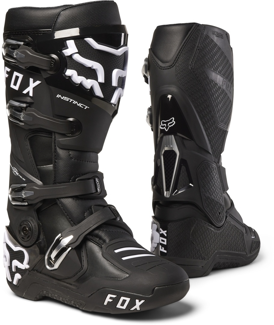 FOX Instinct Motocross Stiefel, schwarz, Größe 43 für Männer