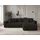 GRAINGOLD Ecksofa Nork Schwarz Rechts