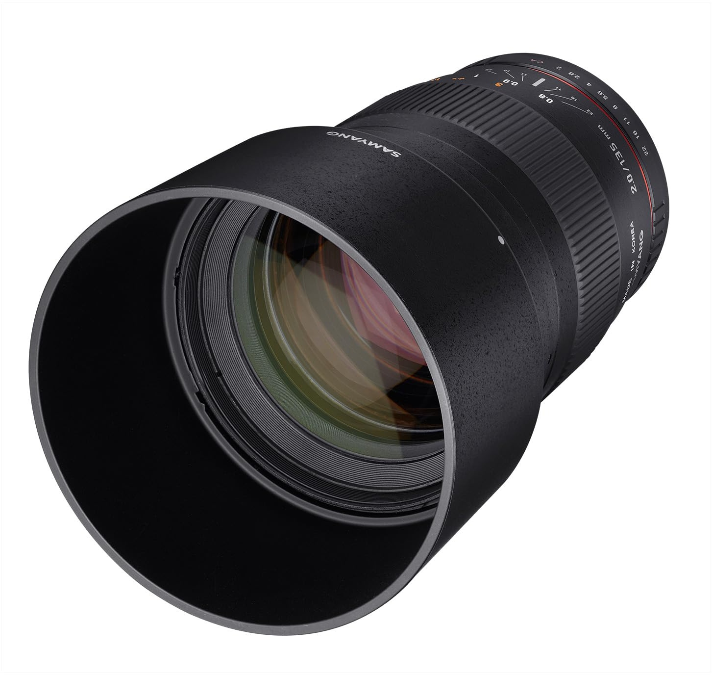 Samyang 135mm F2.0 für Canon EF - Vollformat und APS-C Teleobjektiv Festbrennweite für Canon Kamera mit EF/ EF-S Mount, manueller Fokus, für Canon EOS-1D X Mark III, 6D Mark II, 5D Mark IV
