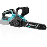 Bürstenlose Akku Kettensäge 12 Zoll,Kettensäge Elektro 1300W,Automatische Kettenschmierung,Kompatibel für Makita BL-18V Batterien,kettensäge für Gartenscheren,Holzschneidenz (Ohne Akku)