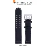 Hamilton Leder Khaki Field Auto Band-set Leder-braun-20/20 H690.705.112 - braun