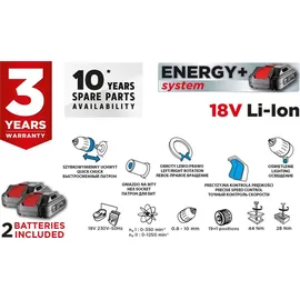 Graphite Akkuschrauber inkl. 2 x 2,0 Ah + Transportkoffer