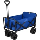 Bollerwagen - königsblau - mit Vorderklappe - faltbar