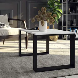 milord furniture MILORD Couchtisch Schwarz/Weiß Eiche 92 x 45 x 53 cm