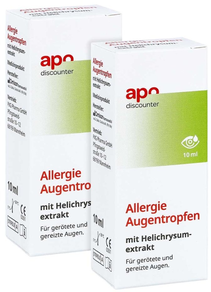 Allergie Augentropfen mit Helichrysumextrakt