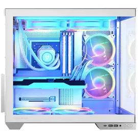 MODECOM VOLCNO Panorama Apex ARGB 3F MIDI WEISSES Gehäuse,