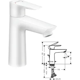Hansgrohe Talis E 110 Einhandmischer mattweiß 71710700